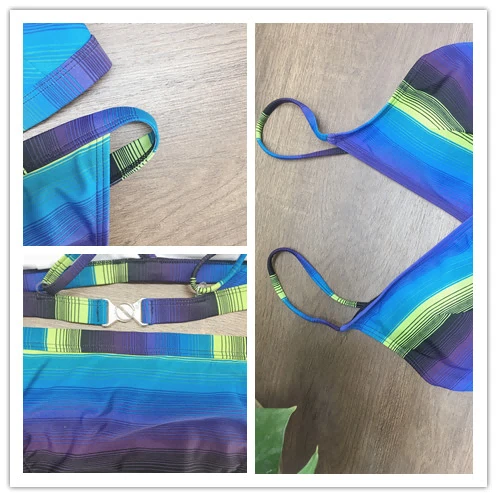 Colorful Striped Thin Strap Swimwear suppliers Colorful Striped Thin Strap Swimwear suppliers