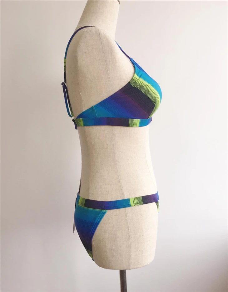 Colorful Striped Thin Strap Swimwear best Colorful Striped Thin Strap Swimwear best